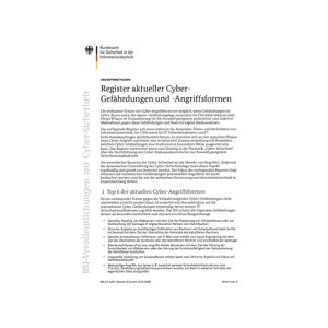 Aktuelle Cybergefährdungen und -Angriffsformen